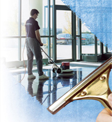 Commercial floor and window cleaning